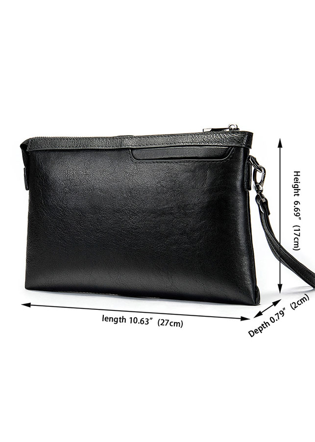 Clutch da thật - Ví cầm tay nam da bò BHM8697