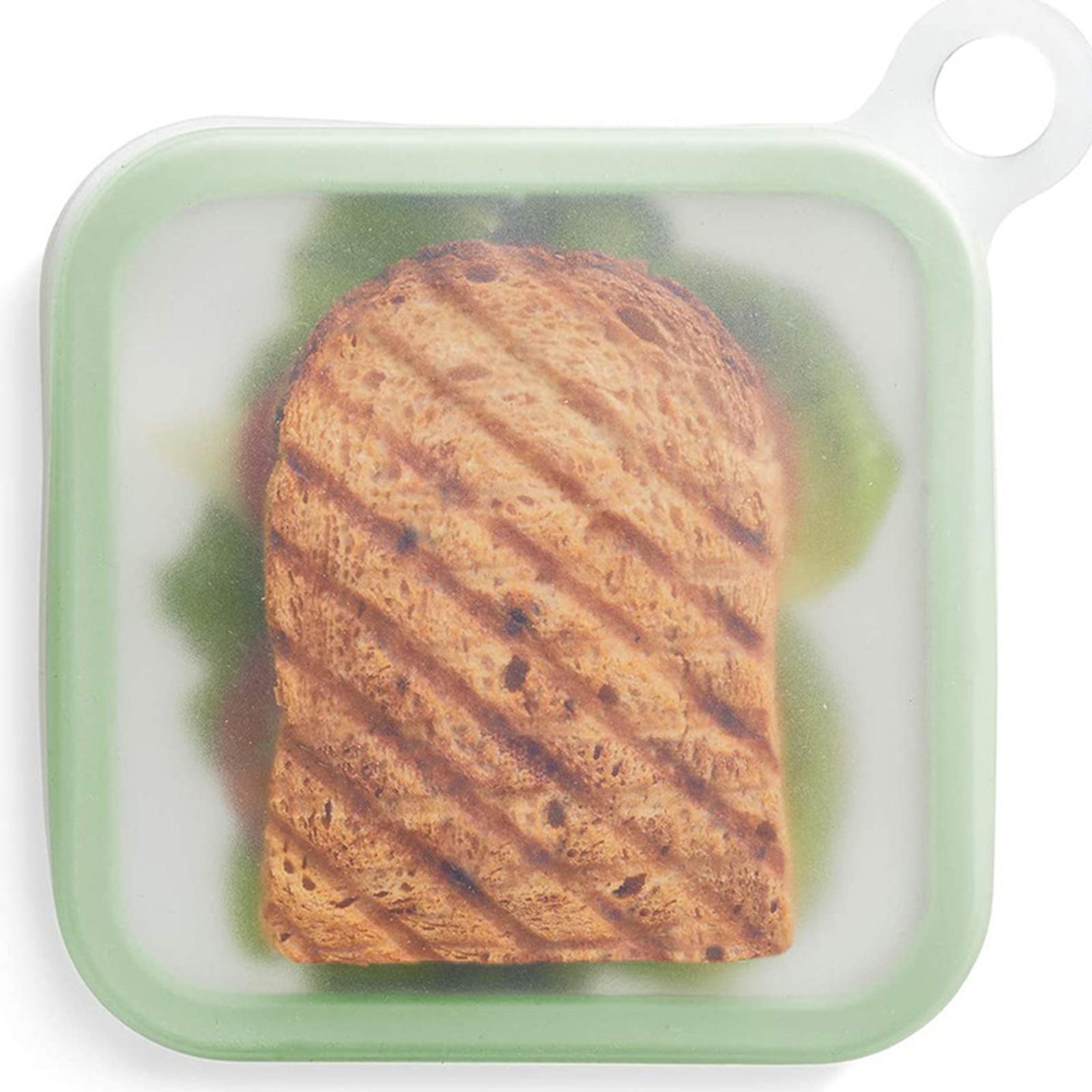 Bento Box Sandwich Toast Case Silicone Lunch Box for Parent-child School