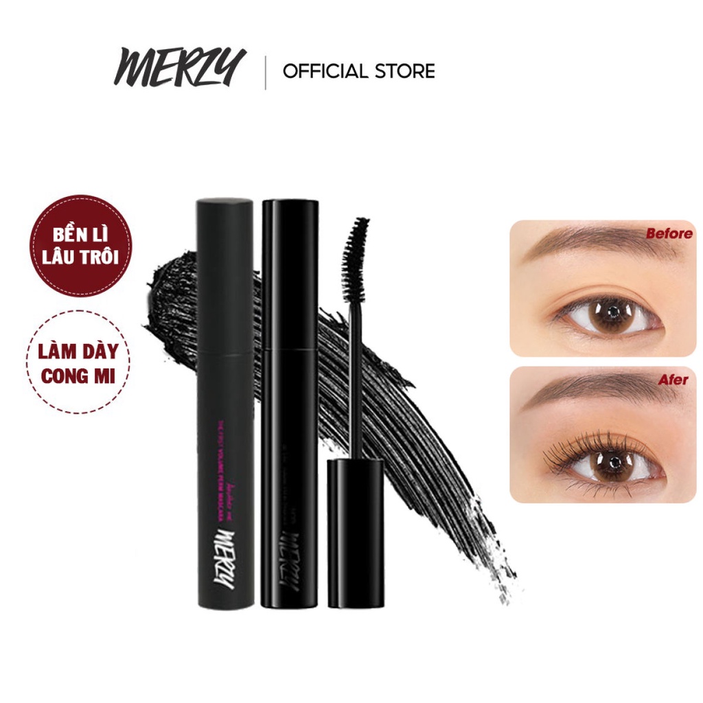 Mascara Làm Dày Mi, Chống Trôi Merzy The First Mascara Volume Perm 8ml