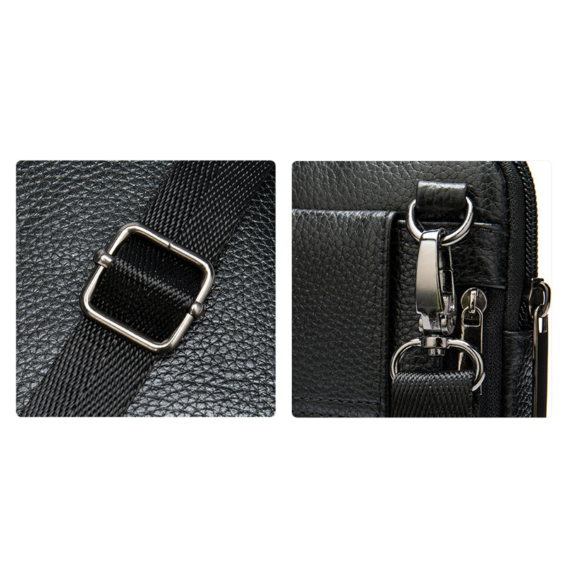 Túi đeo chéo nam DA BÒ THẬT phong cách mới - BEE GEE DCN9210