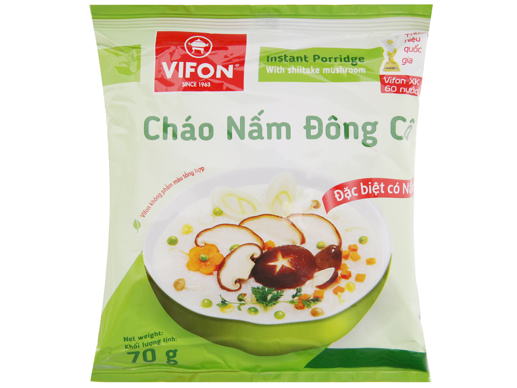 Thùng 50 gói cháo nấm đông cô Vifon 70g