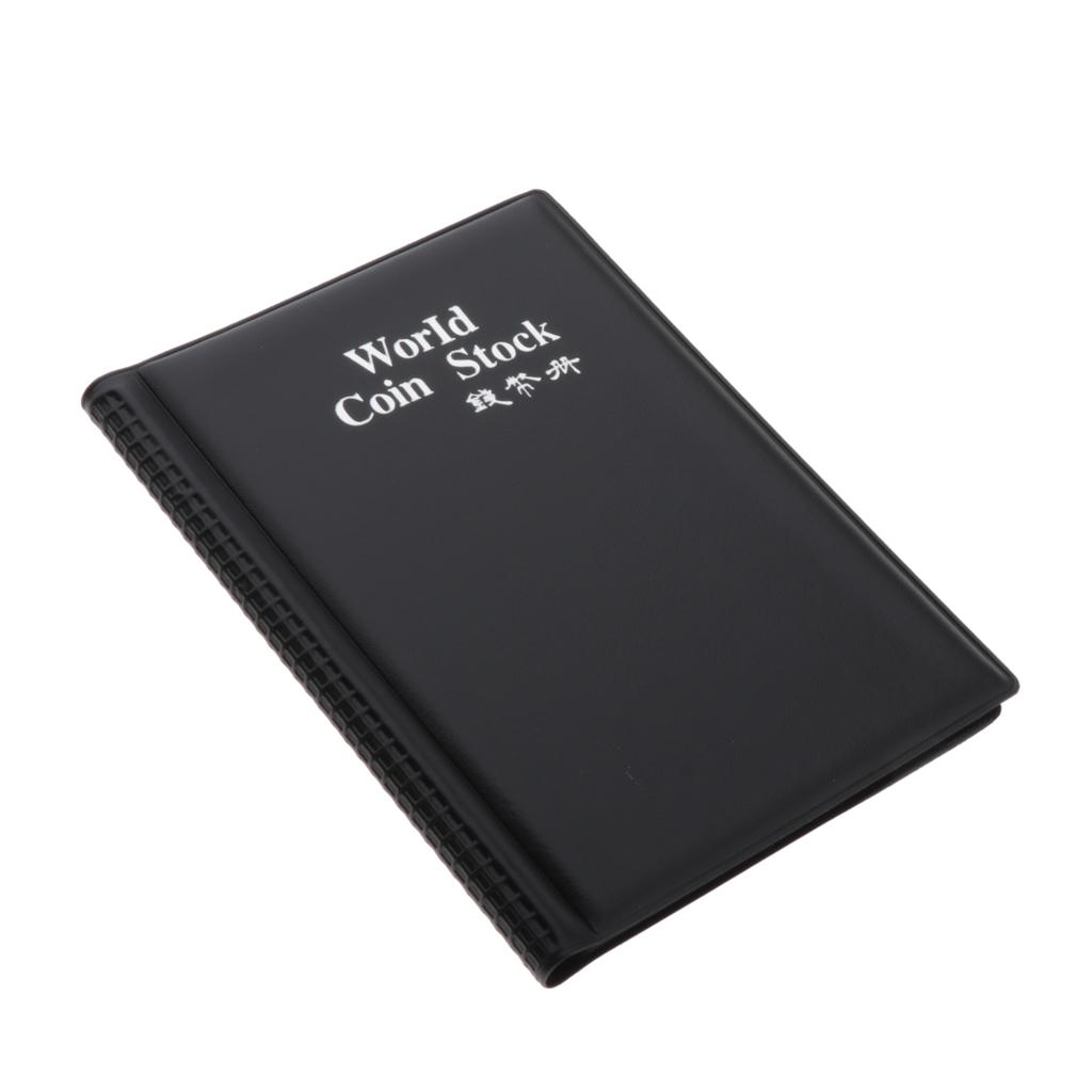 120 Lưới Tiền Xu Lưu Niệm Tiền Xu Bộ Sưu Tập Tiền Tệ PU Album Sách