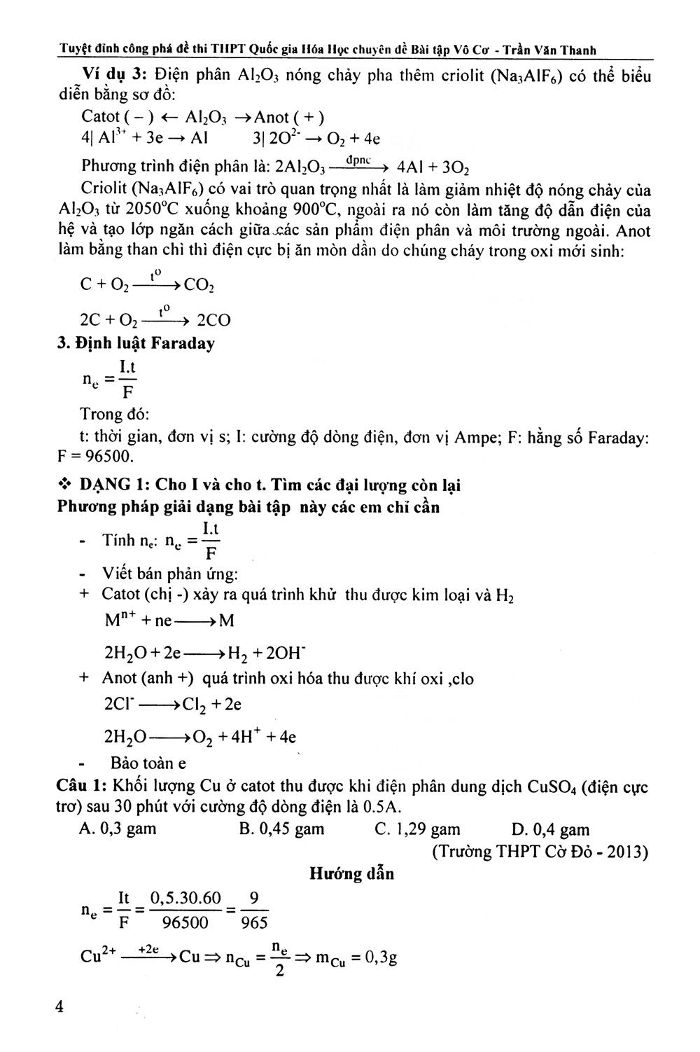 Sách Tuyệt Đỉnh Công Phá Đề Thi THPT Quốc Gia Hóa Học Chuyên Đề Bài Tập Vô Cơ