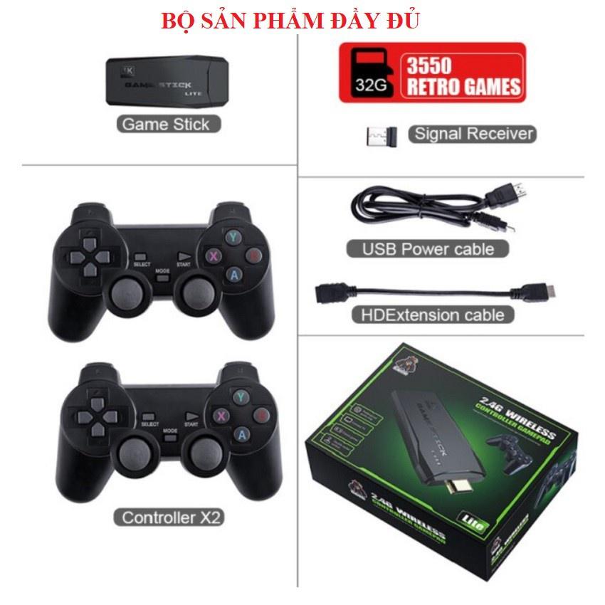 Máy Chơi Game Stick 4k - HDMI 3500 + 20 trò mới độc quyền, kết nối không dây game 4 nút, 6 nút, PS1/GBA/GBC/