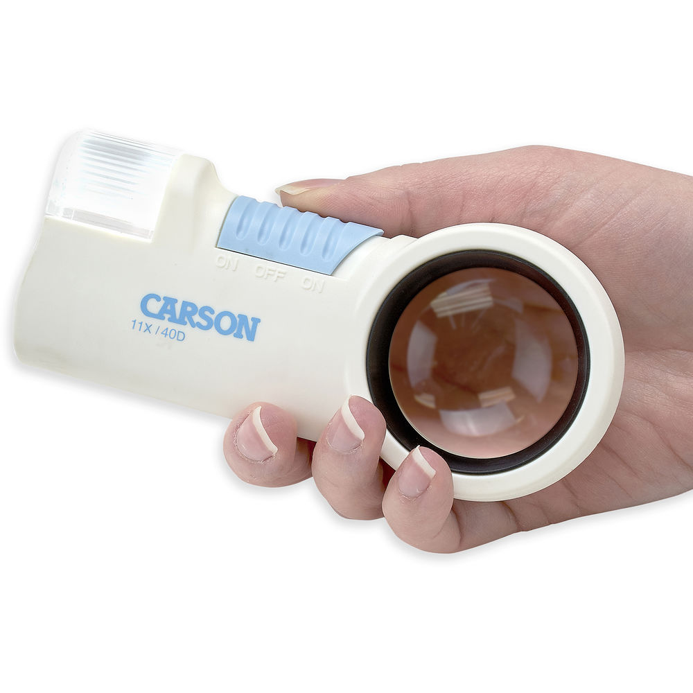 Kính lúp khuếch đại lớn có đèn Carson MagniFlash CP-40 (11x) - Hàng chính hãng