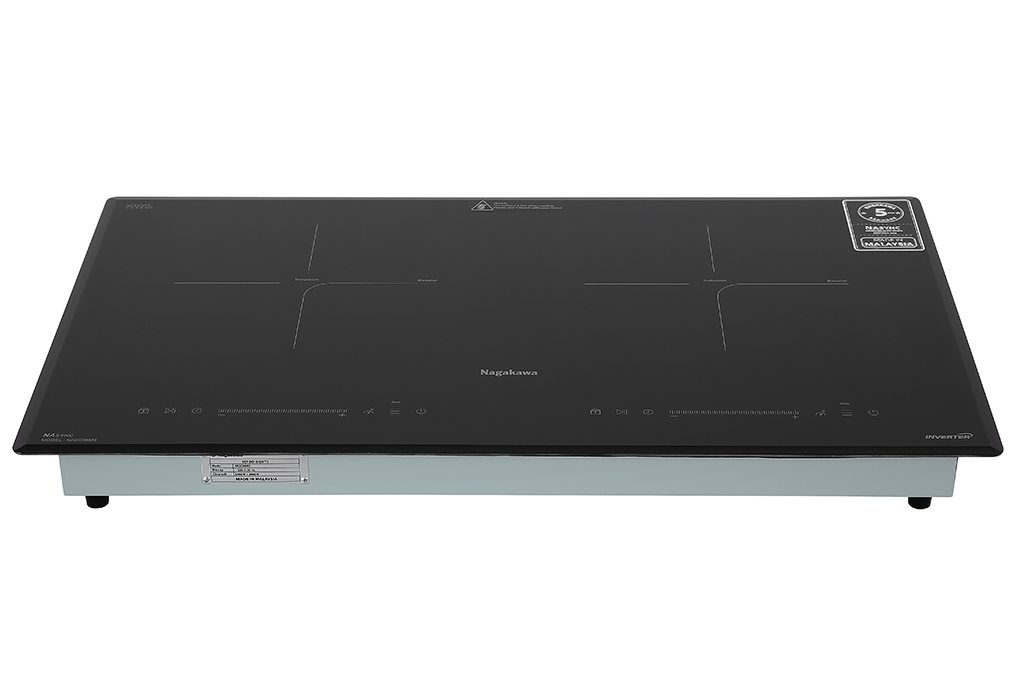 Bếp điện từ đôi lắp âm Nagakawa NK2C08MS - Hàng chính hãng