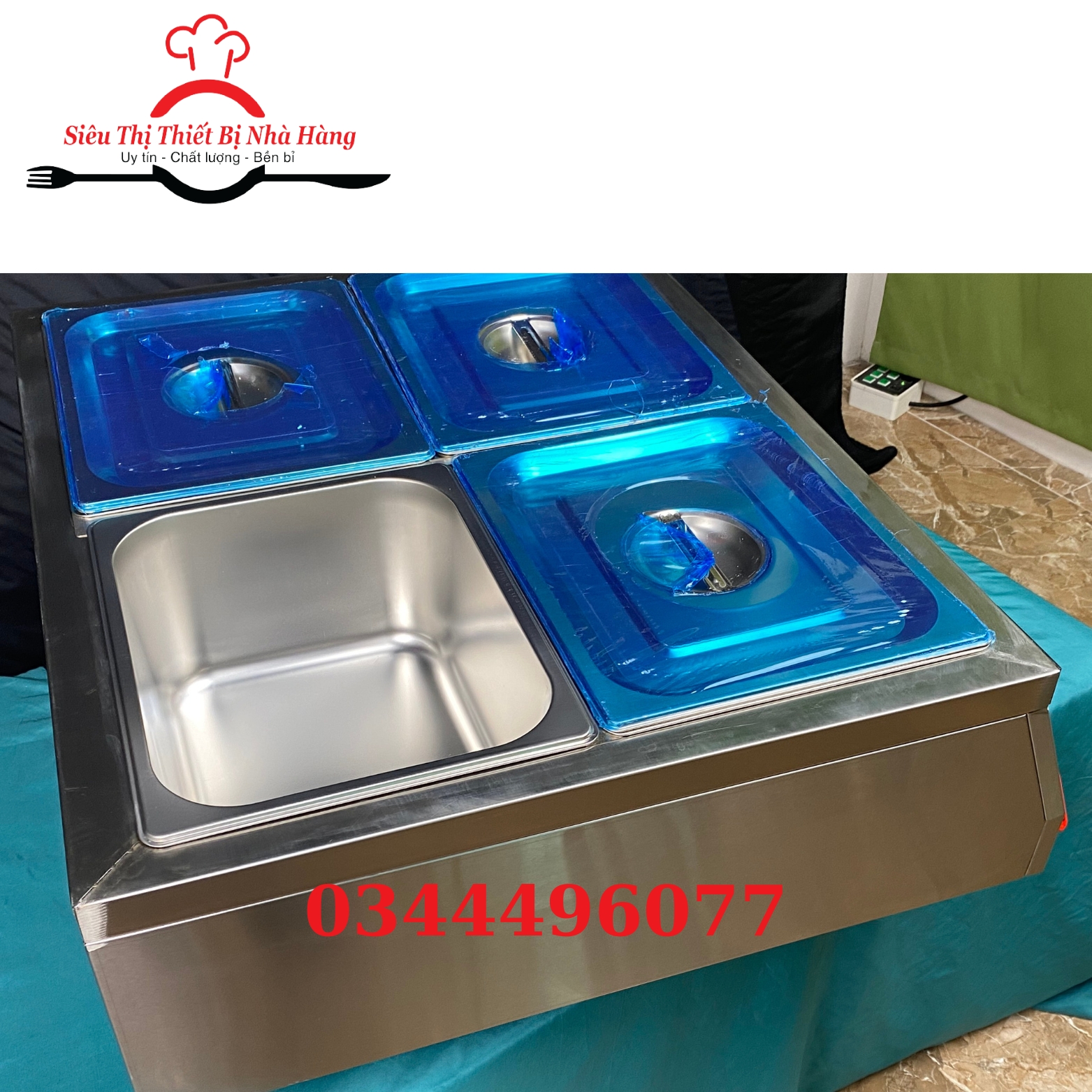 Tủ giữ nóng thức ăn 2 hàng 4 khay- tủ hâm nóng cách thủy