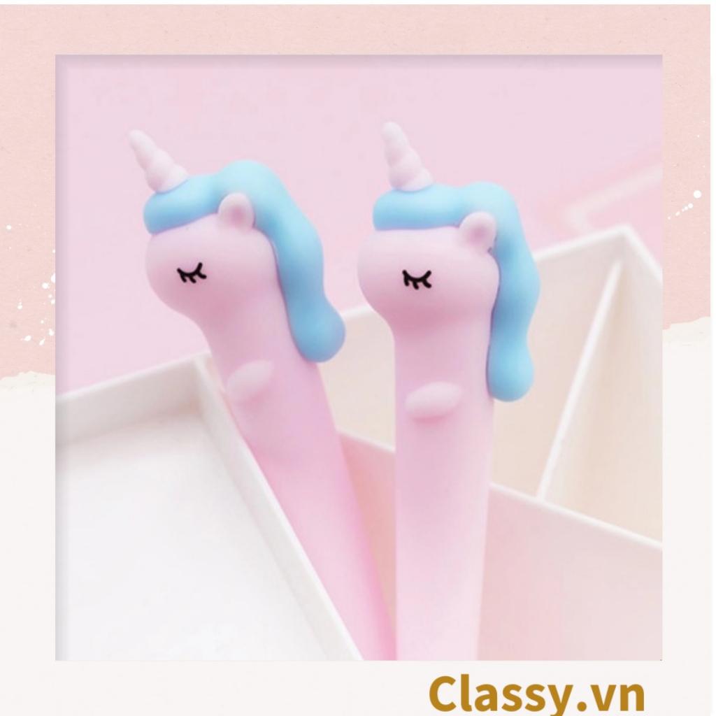 Bút gel ngựa unicorn nhiều màu pastel Classy PK1514