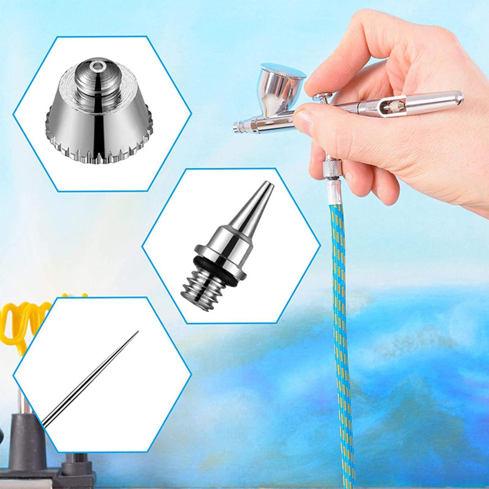 3 Pcs Airbrush Nozzle for Painting Machine for Airbrush 0.2/0.3/0.5mm Professional Airbrush Parts Replacement Parts for Crafting