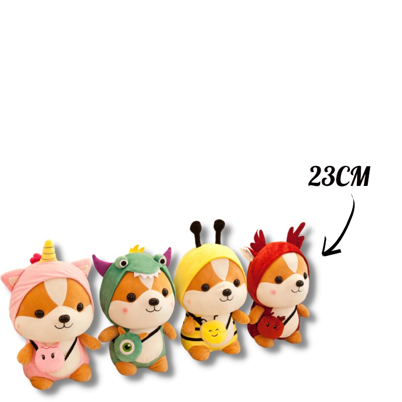 Gấu Bông Sóc Shiba Cosplay Ngộ Nghĩnh Chibi