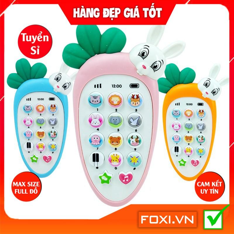 Điện thoại cà rốt-củ cải-thỏ đáng yêu Foxi-phát nhạc cho bé-Đồ chơi thông minh-phát triển IQ,EQ