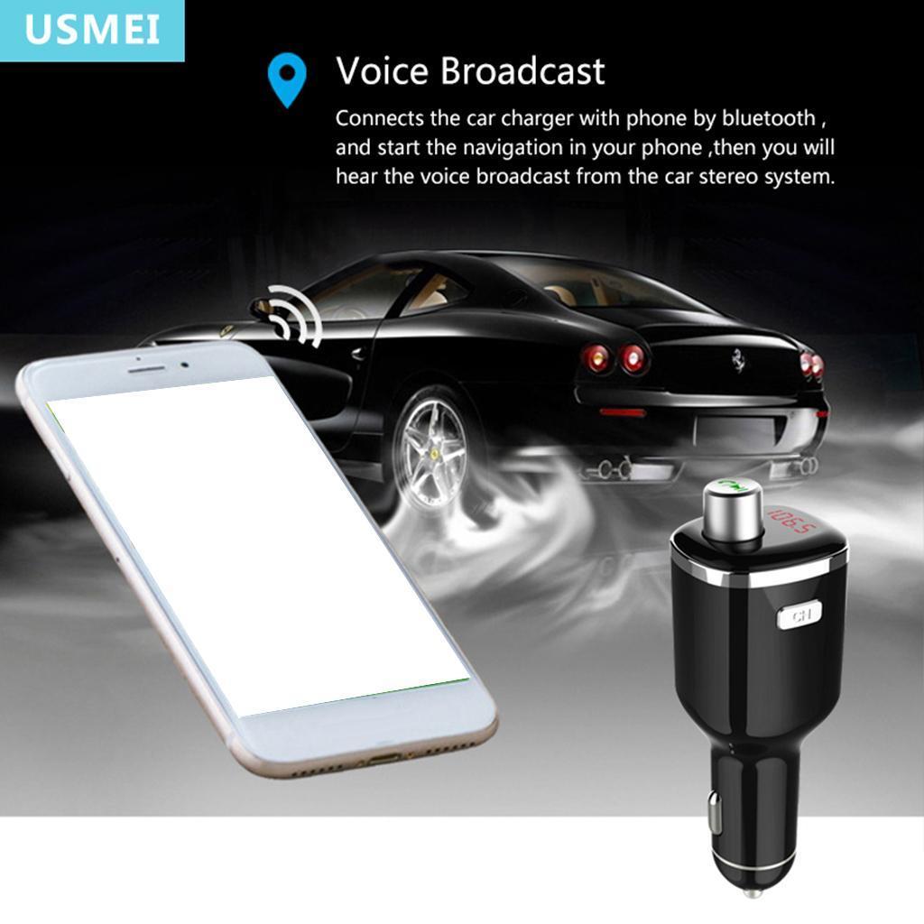 3.1A Dual USB Car Charger Monitor Display for 5 6 7 8 Galaxy