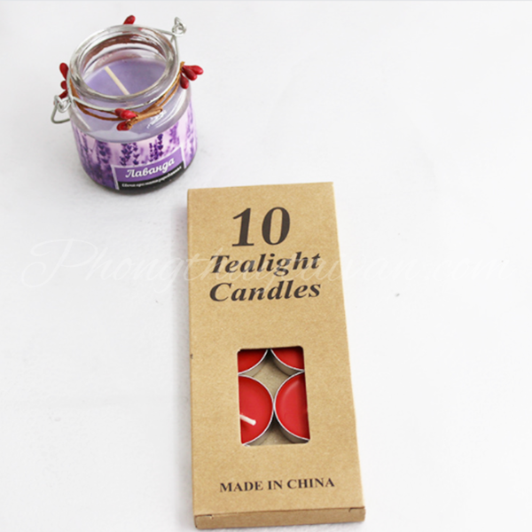 Nến viên Bơ Tealight 2h 4 màu - thờ cúng.