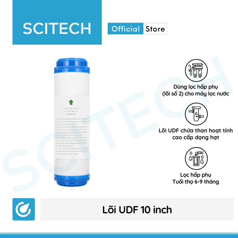 Máy lọc nước UF 6 cấp lọc by Scitech (Không dùng điện, không nước thải) - Hàng chính hãng