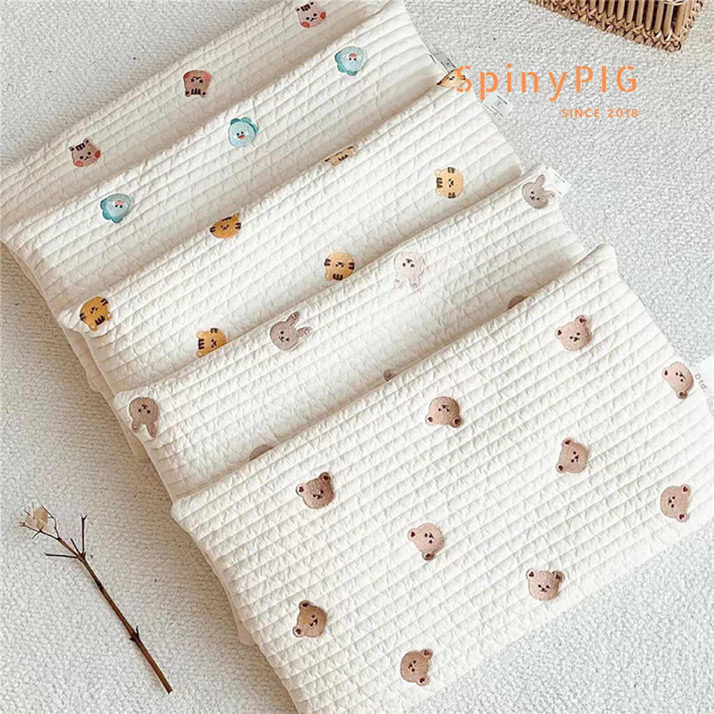 Gối cho bé 0-10 tuổi style Hàn Quốc cotton cao cấp họa tiết thêu mềm mát và thoáng khí