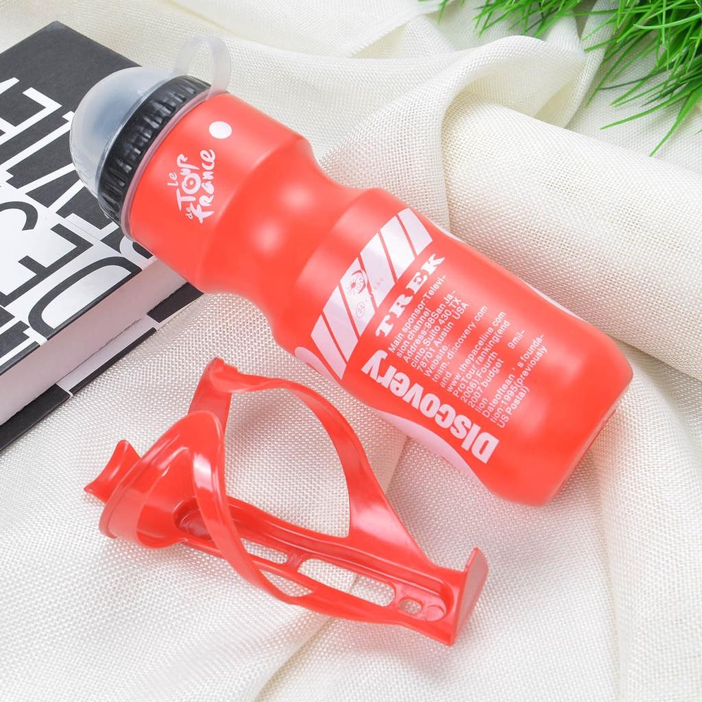 Bộ Bình Nước Thể Thao Bằng Nhựa 750ml Kèm Gọng Gắn Chất Lượng Cao Tiện Dụng