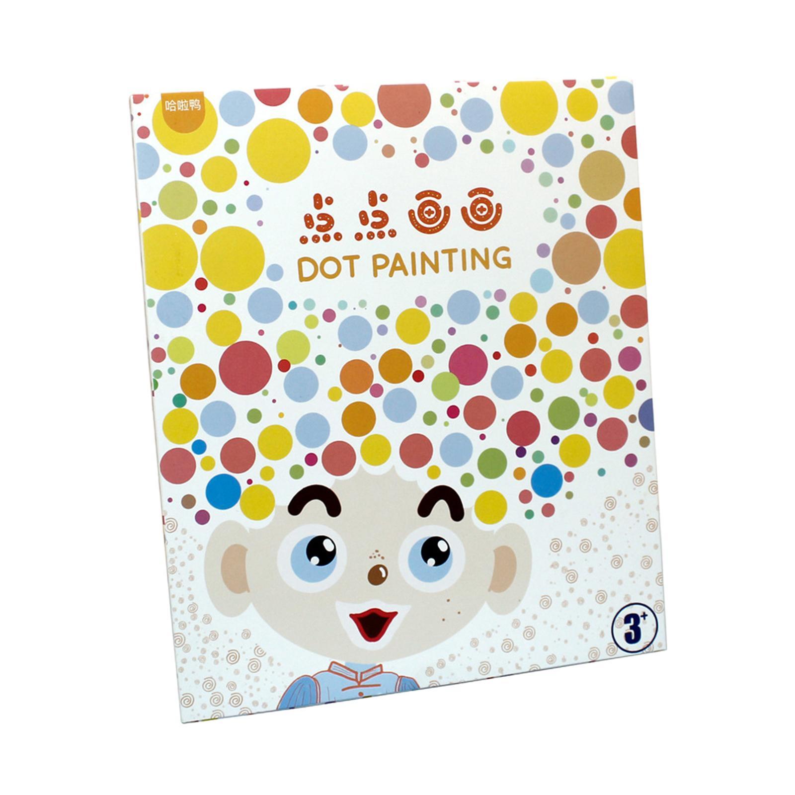 30Pcs Dot Coloring Papers for Age 3+ Kids Kindergarten Activities Boys Girls