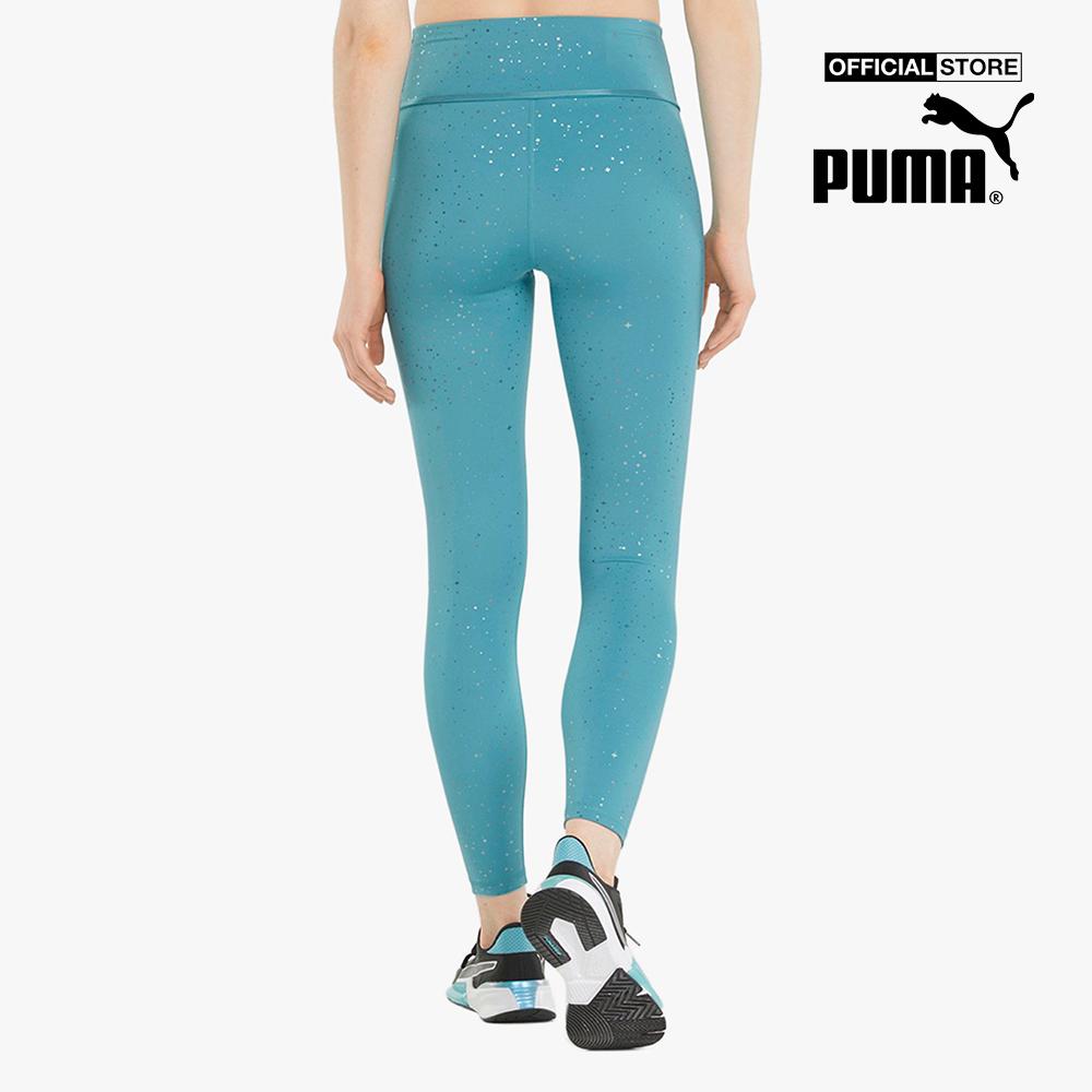 PUMA - Quần legging thể thao nữ Stardust High Waist Printed 7/8 Training 521375