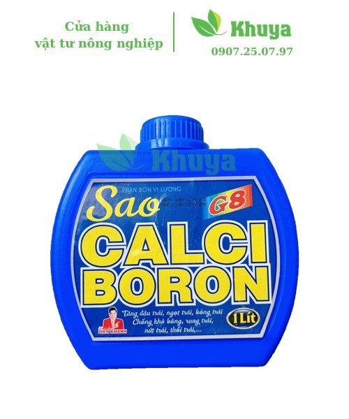 Phân bón vi lượng DienKhanh Calci Boron 1 lít Tăng đậu trái - Ngọt trái - Chống thối trái
