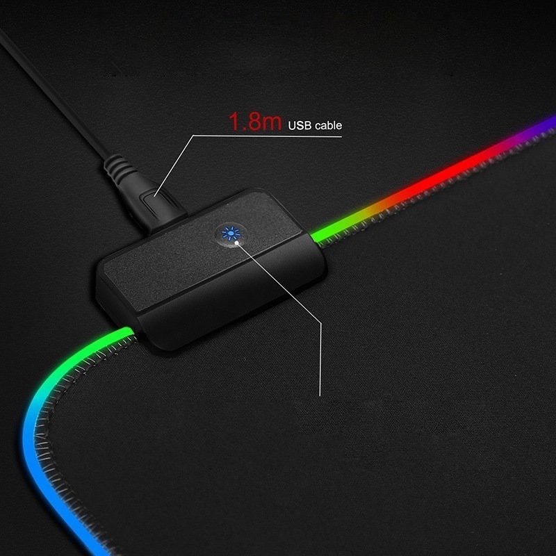 Lót Chuột Gaming, Pad Chuột Led RGB Cỡ Lớn 30x80cm- Doron MS79 -  Điều Chỉnh Đa Màu Sắc - Hàng Chính Hãng