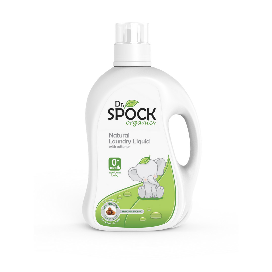 COMBO 2 Giặt xả Dr. Spock Organic 0+ Cho Trẻ Sơ Sinh Chai 2000ml