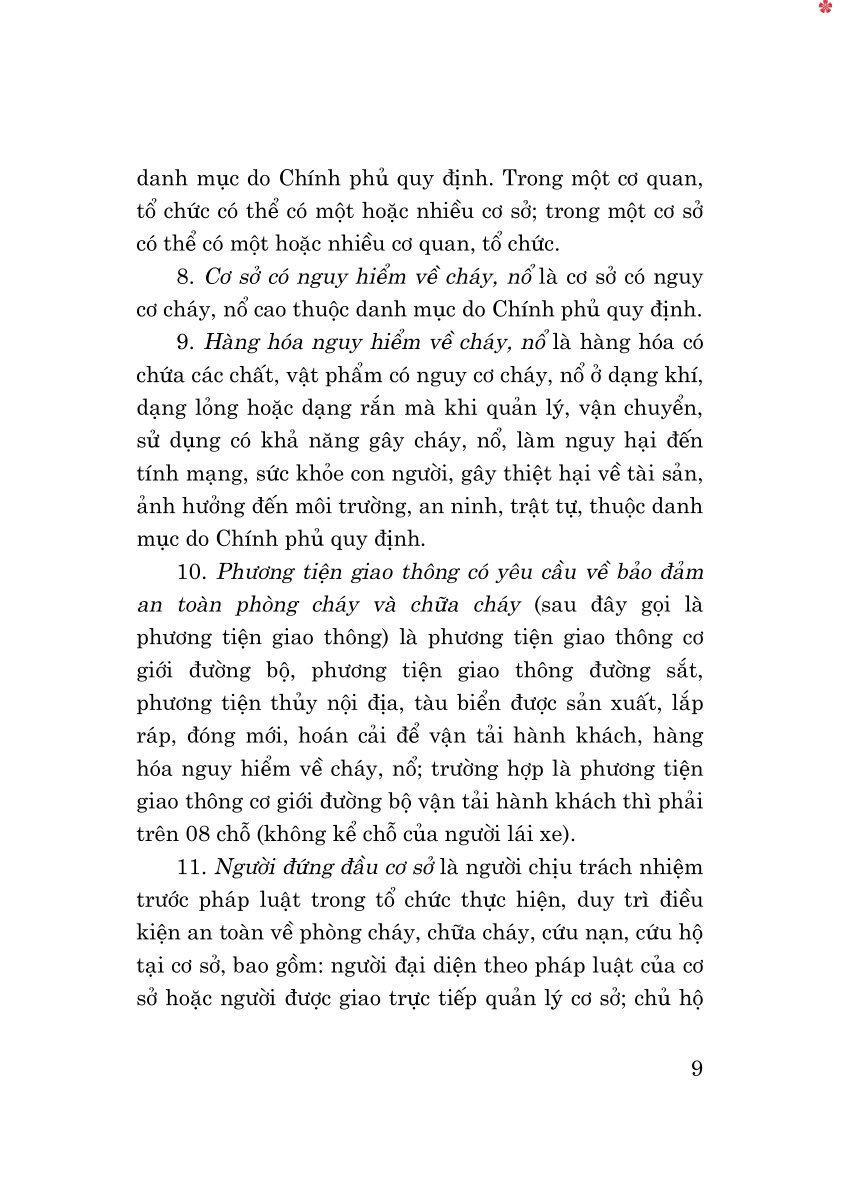 Luật phòng cháy, chữa cháy và cứu nạn, cứu hộ năm 2024 - bản in 2025