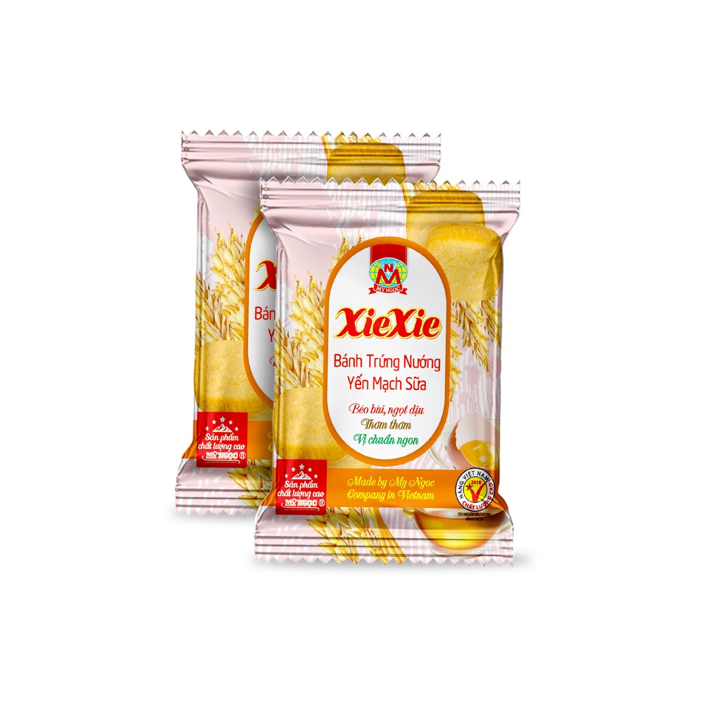 250g Bánh trứng nướng XIEXIE YẾN MẠCH sữa tươi MỸ NGỌC