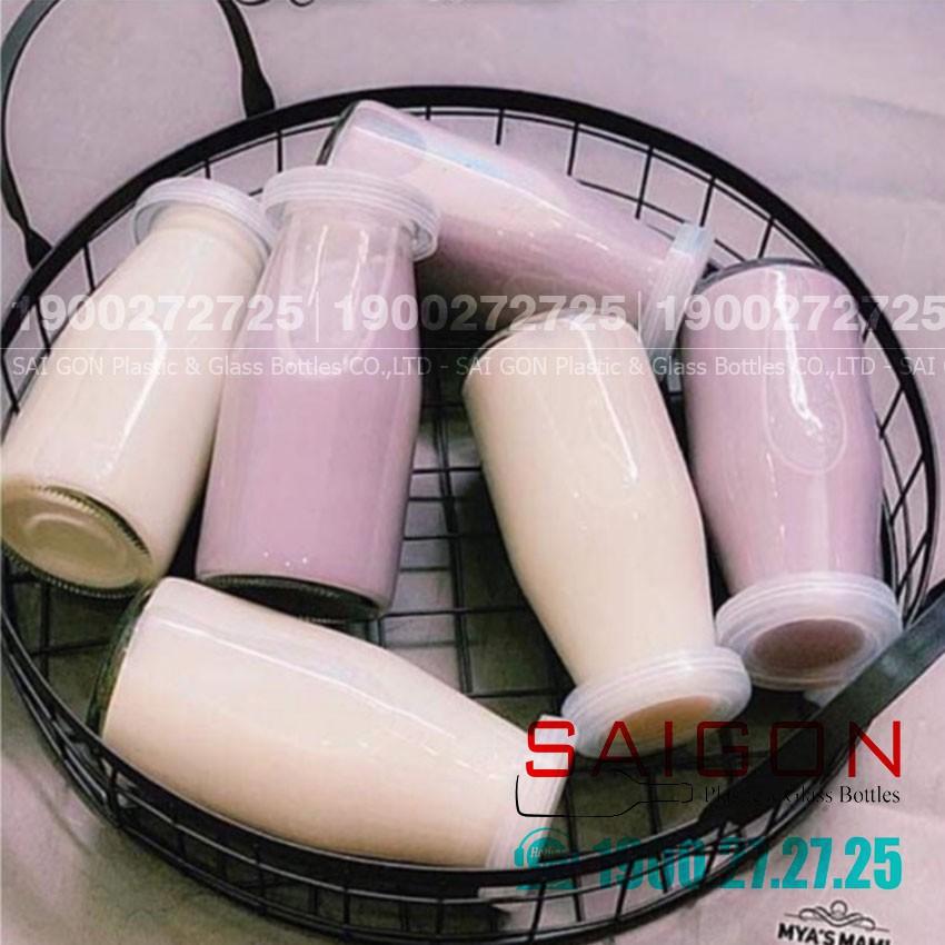 Combo 06 Hũ Pudding cao 100ml , 200ml nắp nhựa | Hũ Thủy Tinh Sữa chua