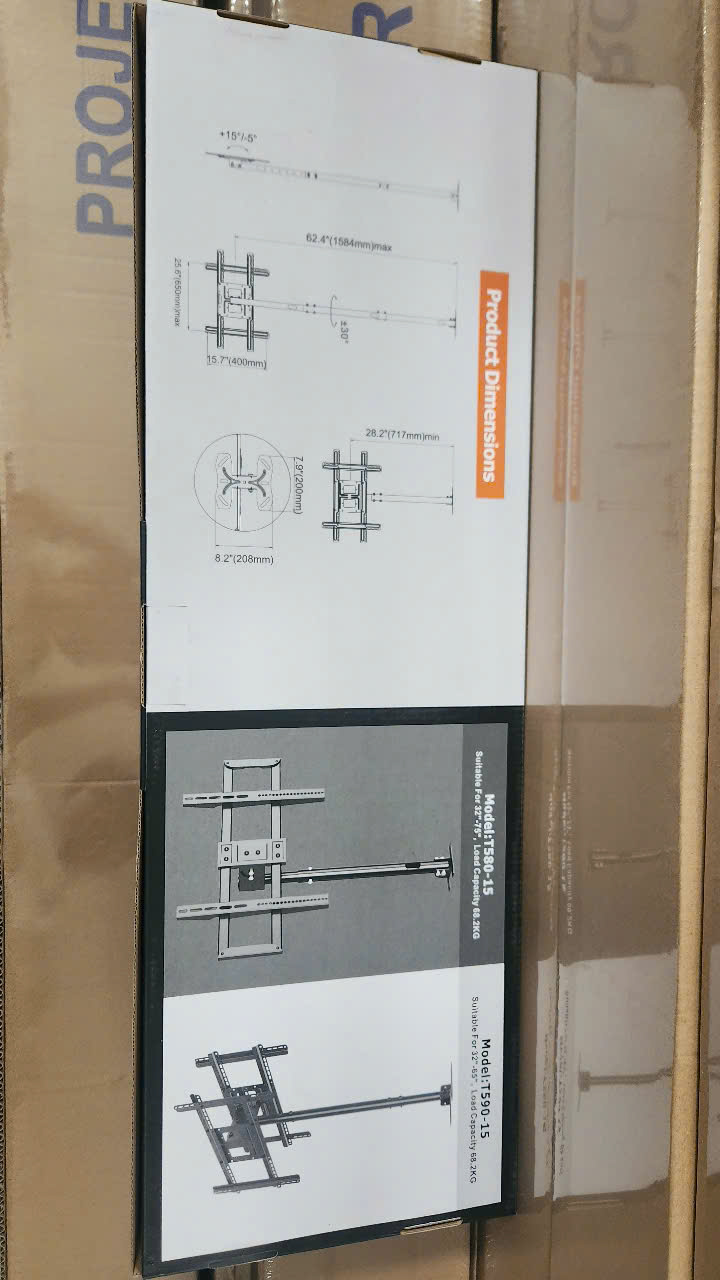 Khung treo Tivi thả trần DJ560-15  Treo tivi từ 32 inch đến 7 0inch - Hàng nhập khẩu