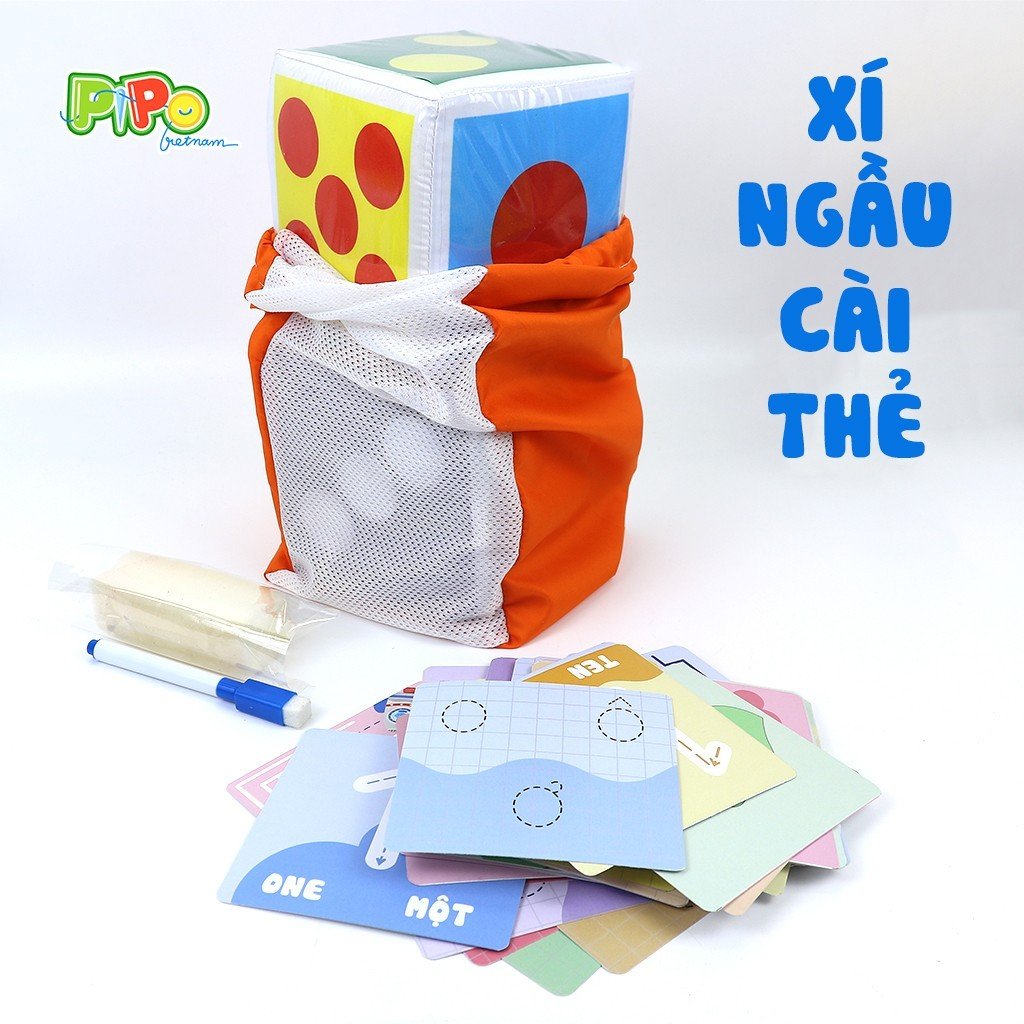 Bộ xí ngầu cài thẻ Pipo