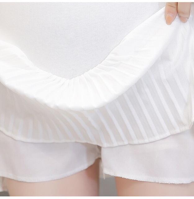 Chân váy ngắn xếp li mùa hè cho bà bầuhàng quảng châuảnh thật.