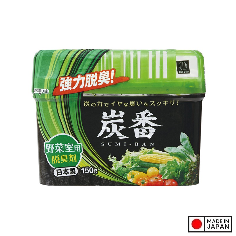 Hộp khử mùi tủ lạnh ngăn mát hương trà xanh Sumi Ban Kokubo 150g nội địa Nhật Bản