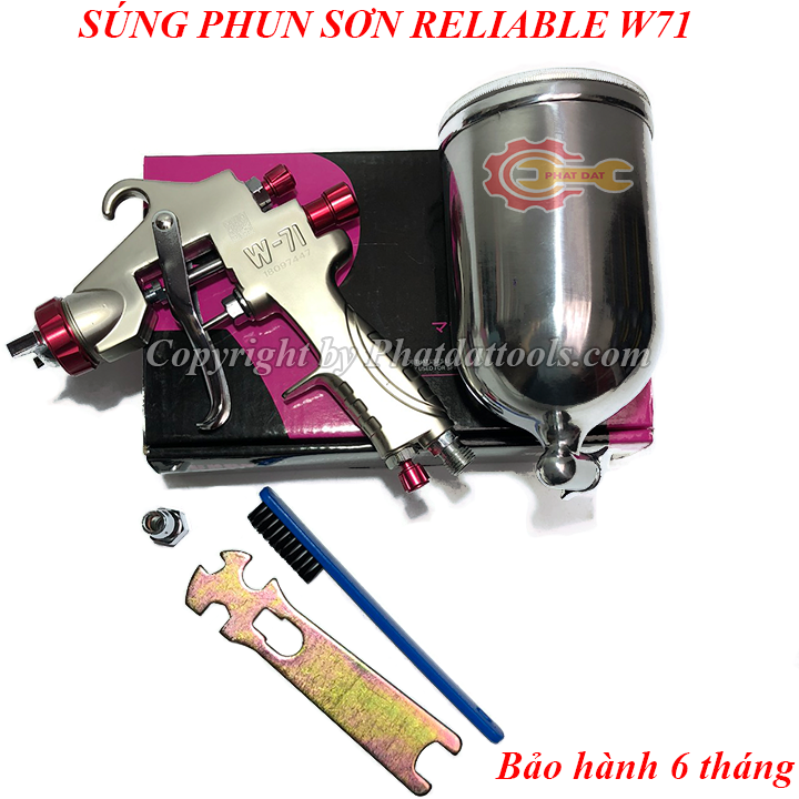 Súng phun sơn RELIABLE CHRB - W71 cao cấp - Hàng xuất Nhật - Bảo hành 6 tháng