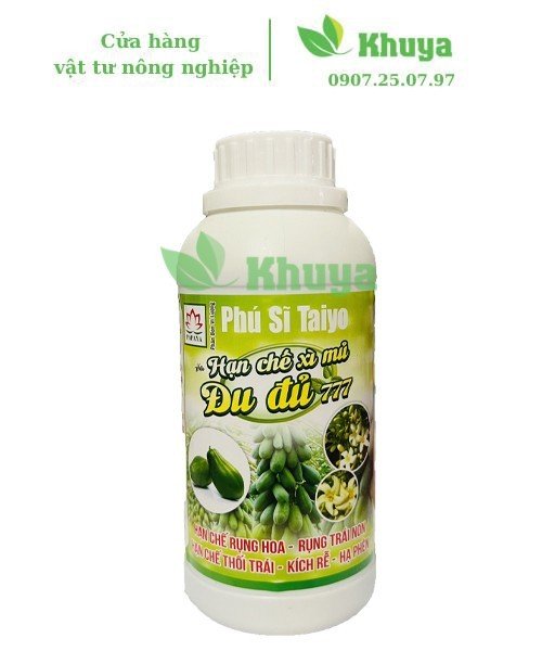 Phân bón vi lượng Papaya Hạn chế xì mủ đu đủ 777 500ml Kích rễ - Hạn chế rụng hoa