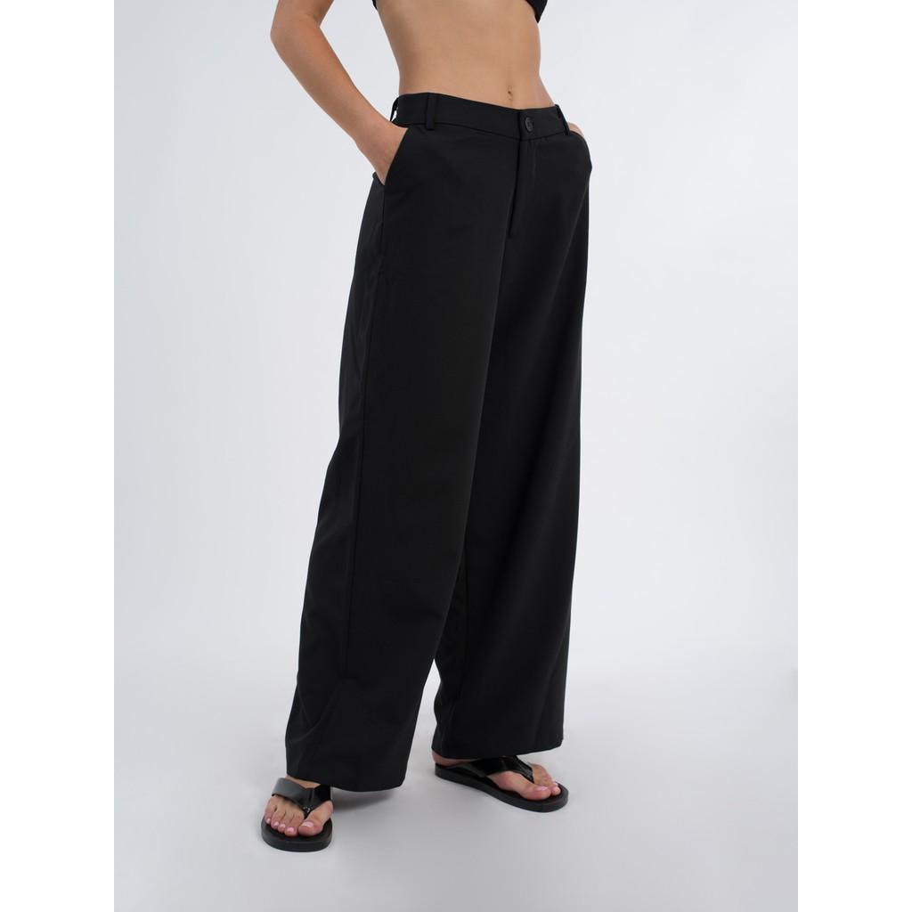 là min - Quần Black Wide-leg Trousers