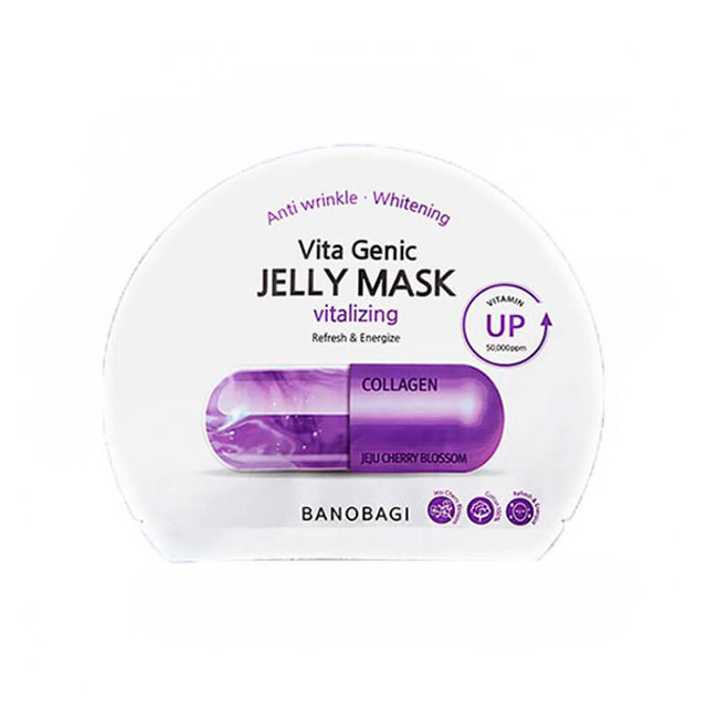 ( MẪU MỚI ) Mặt Nạ Banobagi Vita Genic Jelly Mask VITALIZING  TÍM - COLLAGEN 30g ( 1 MIẾNG )