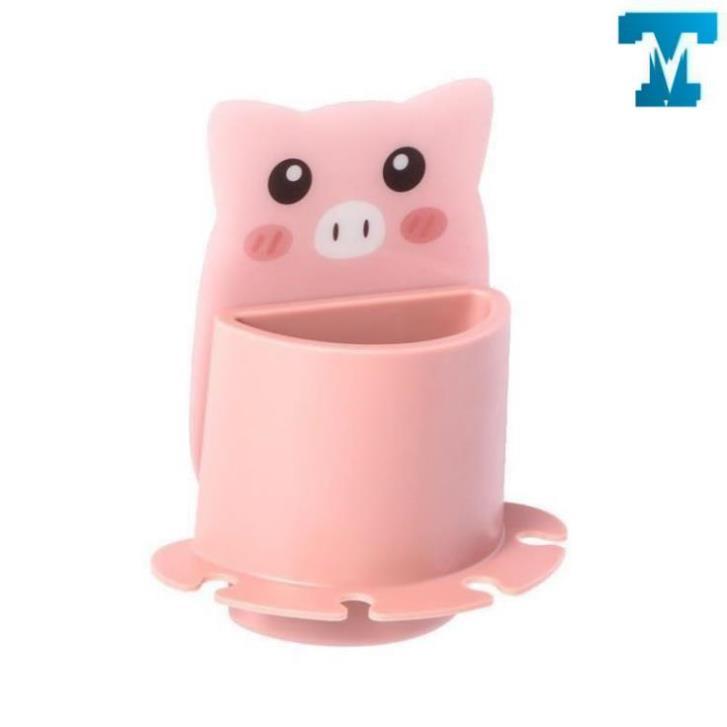 Ly cốc dán tường đựng bàn chải kem đánh răng hình thú dễ thương