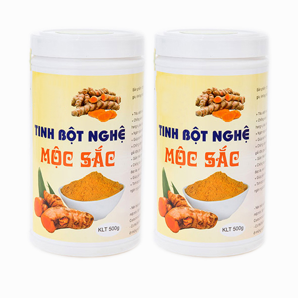 Đặc Sản Bắn Kạn - Combo 2 hộp tinh bột nghệ Mộc Sắc 500g - OCOP 4 SAO