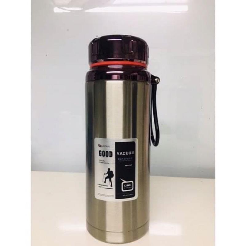 Bình giữ nhiệt cao cấp inox 304 GOOD 1500ml, giữ nóng lạnh cực tốt, nắp titan đươc TẶNG kèm cây cọ bình