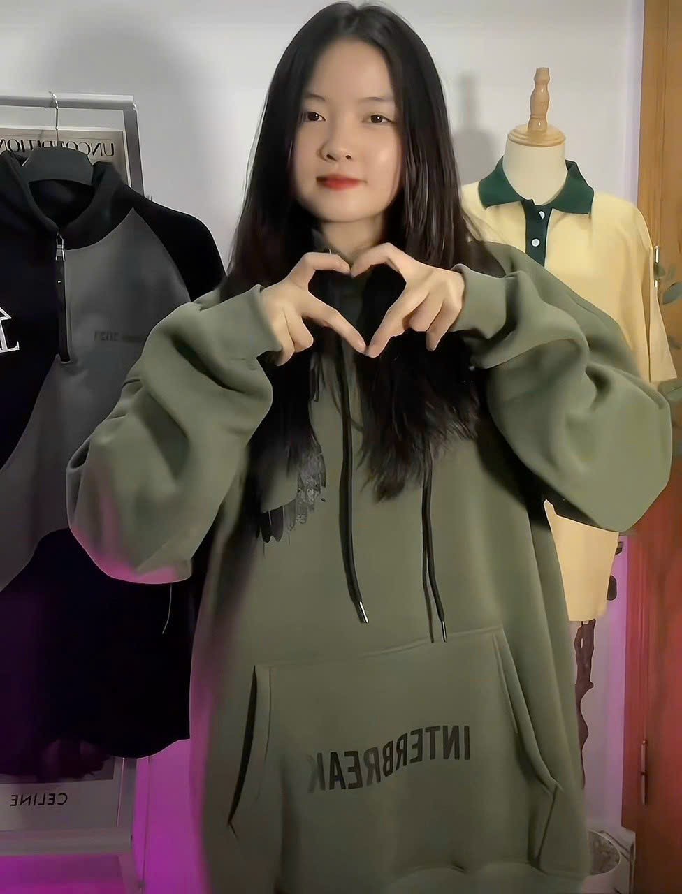 Áo Hoodie Chui Form Rộng Nam Nữ INTER