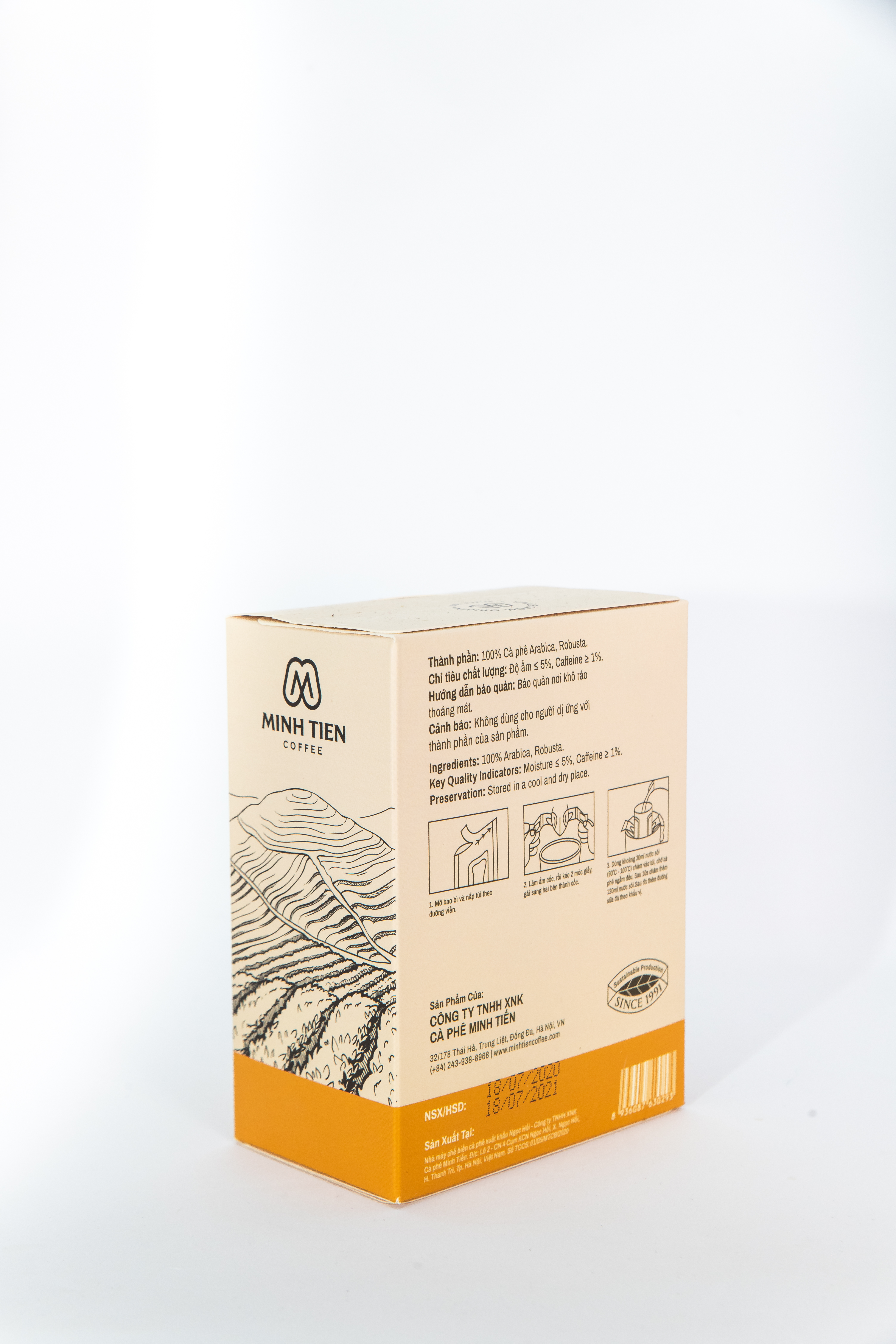 Cà phê túi lọc Coffilia 72g (6 gói *12g)