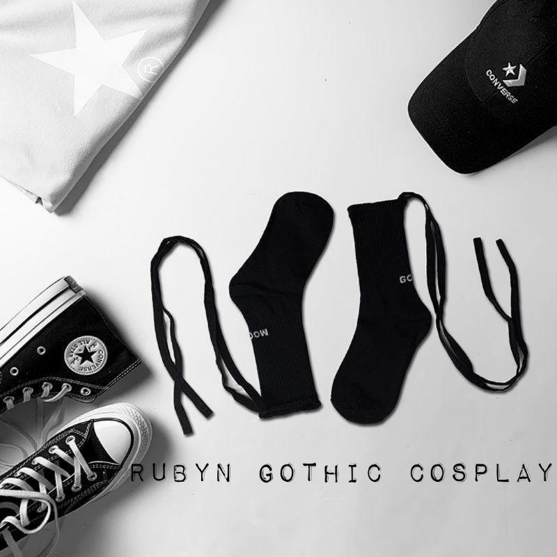 Tất cổ cao cột dây chéo phong cách lolita gothic ( hàng quảng châu