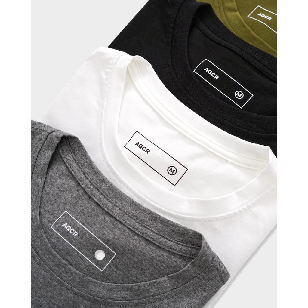 Áo Phông Nam AGCR Logo T-shirt - Xám