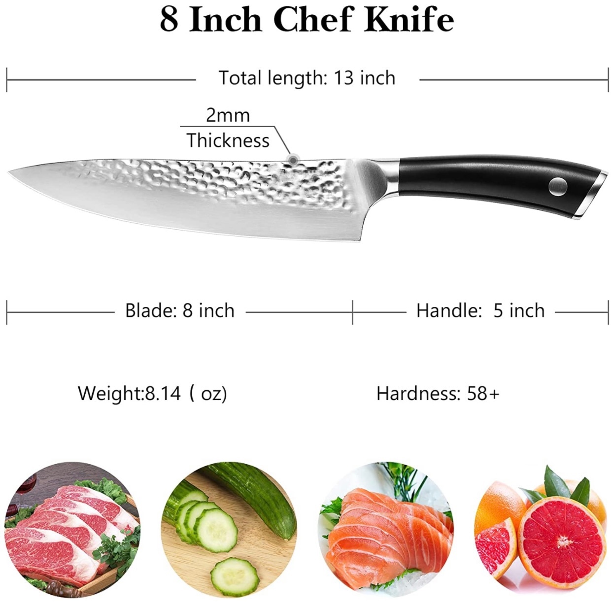 Dao Đầu Bếp Thép Đức HP1 Chef Knife 8in, 34cm