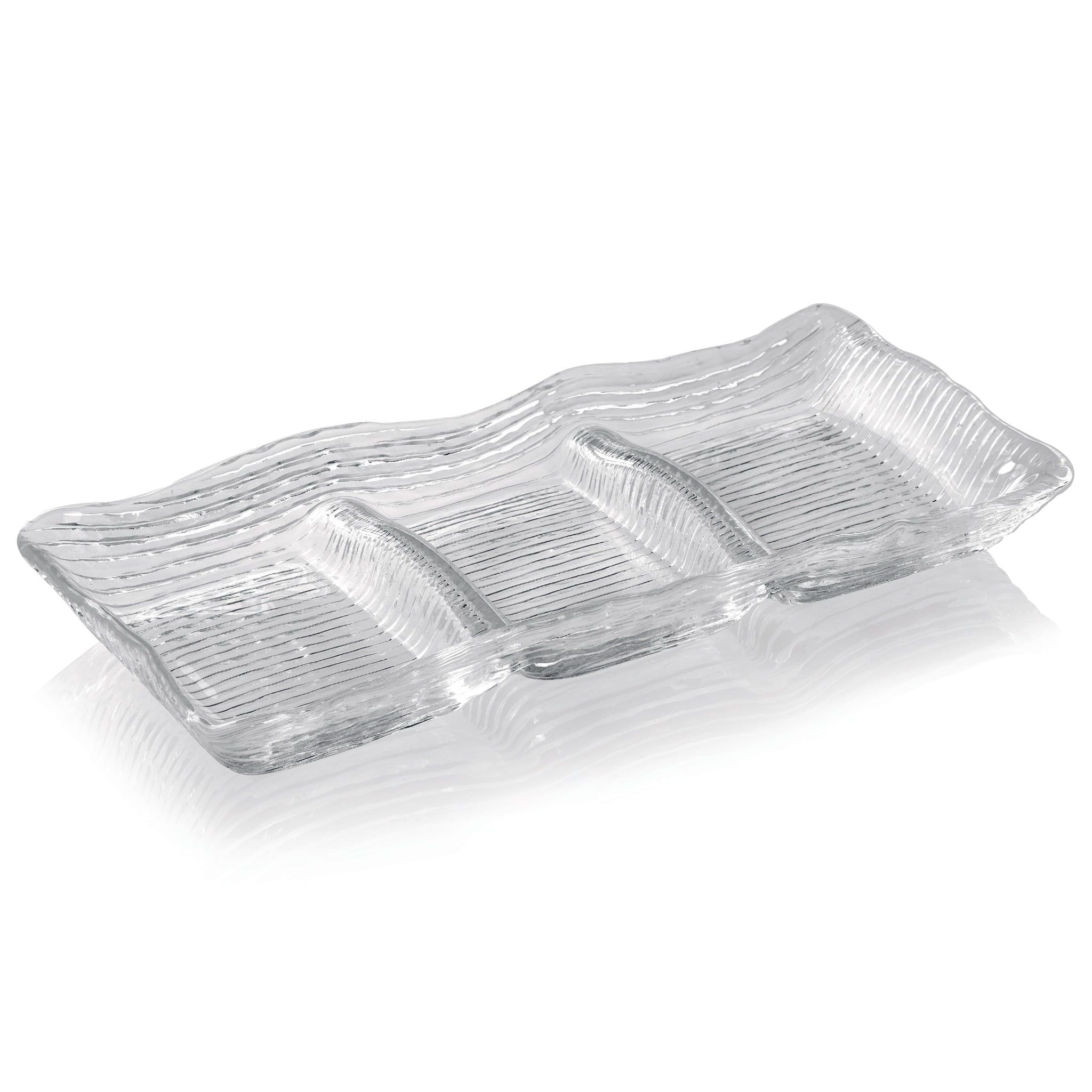 Khay chữ nhật 3 ngăn IVV 33x14 All In One Hàng chính hãng