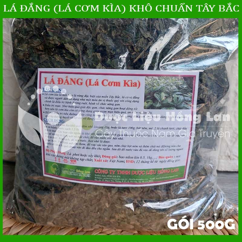 [Thượng hạng] 500G Lá Đắng (Lá Cơm Kìa) khô chuẩn rừng Tây Bắc