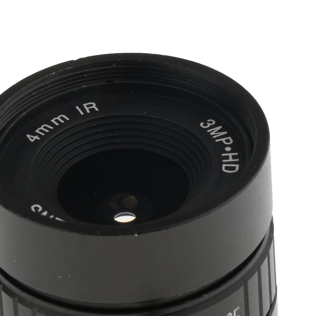 1/2" Fixed Iris 4mm 3MP F1.2 CCTV IR Lens CS Mount for Security IP Camera