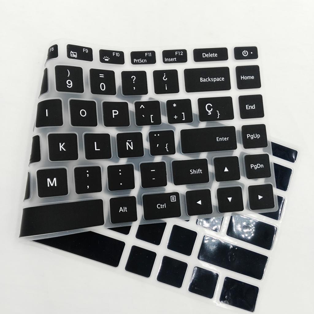 Silicone Keyboard Skin Cover Protective Film Waterproof for 15.6''