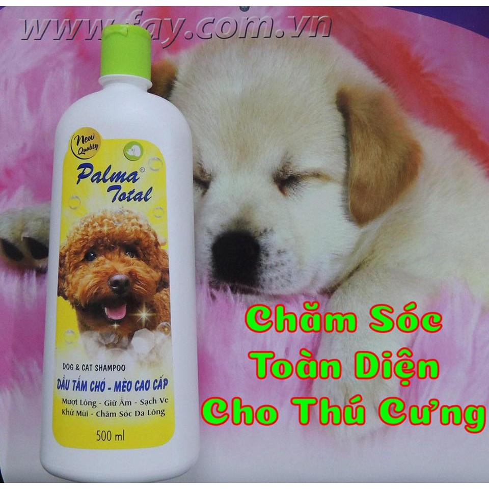 Dầu tắm Fay Palma Total tác dụng 5 trong 1 cho chó mèo 300ml và 500ml