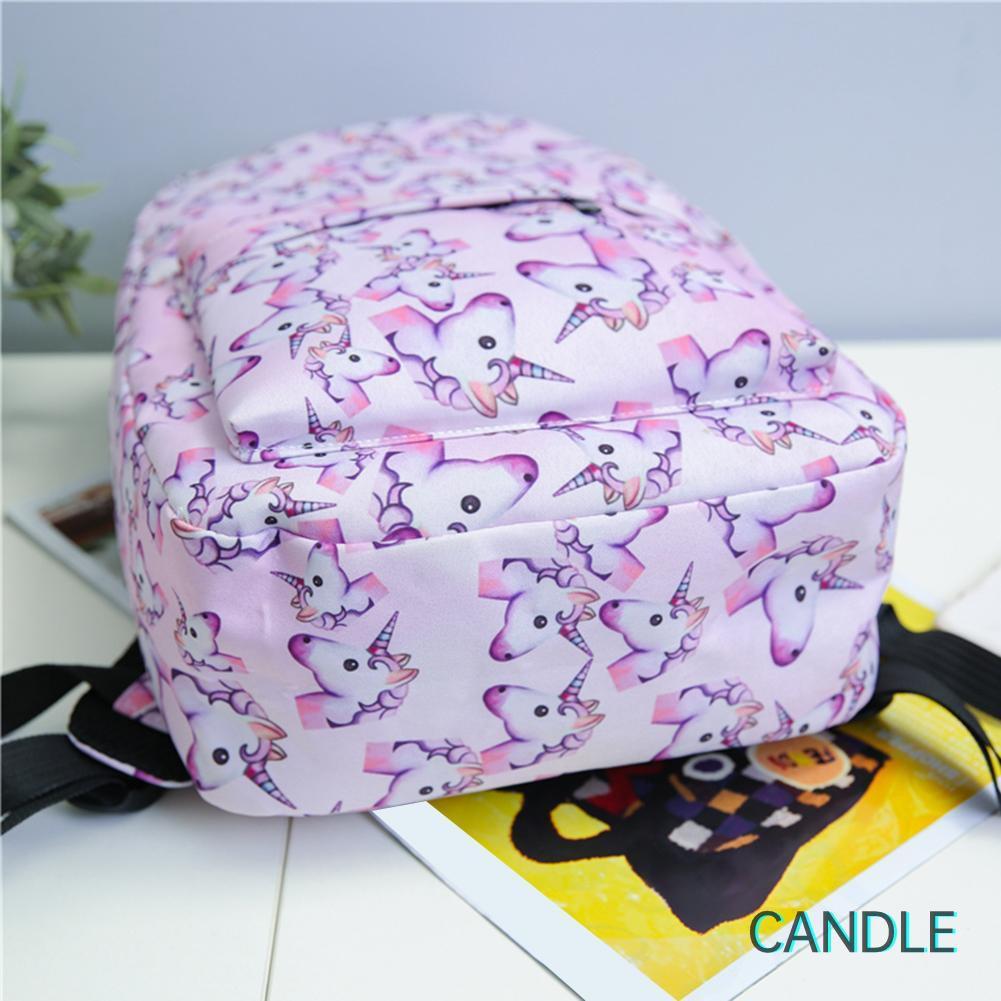 Set 2 Balo Túi Xách Ví Canvas Thời Trang Nữ